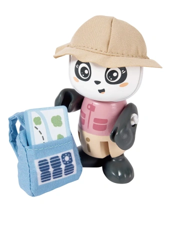 Hape Игровой набор Мини дом: Дружная семья панд Сэм и Пэм, 9 предметов