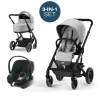 Cybex Детская коляска Balios S Lux BLK 3-в-1 - Lava Grey