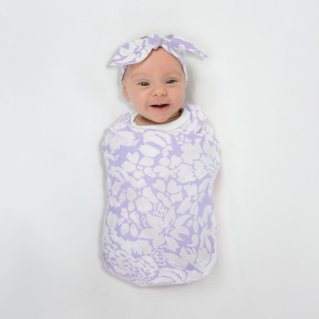 SwaddleDesigns Набор пеленок маркизет SwaddleLite - Lovely Lavender & Soft Pink