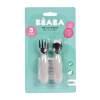 Beaba Набор из 2 столовых приборов из нержавеющей стали: LOT 2 PRE-COUVERTS INOX - V GREY