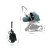 Stokke YOYO³ 2 в 1 White/Aqua с мягкой люлькой для новорождённого