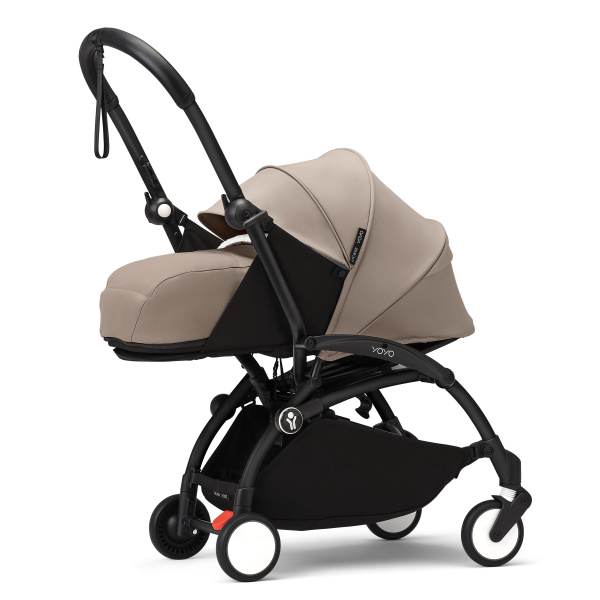 Stokke YOYO3 коляска универсальная 2в1 с мягкой люлькой Black/Taupe