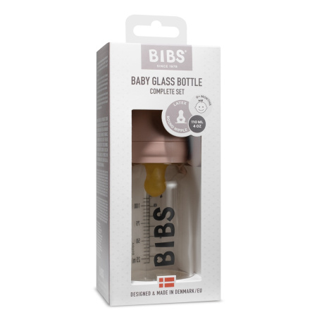 BIBS Бутылочка для кормления в наборе без бампера 110 мл. - Blush