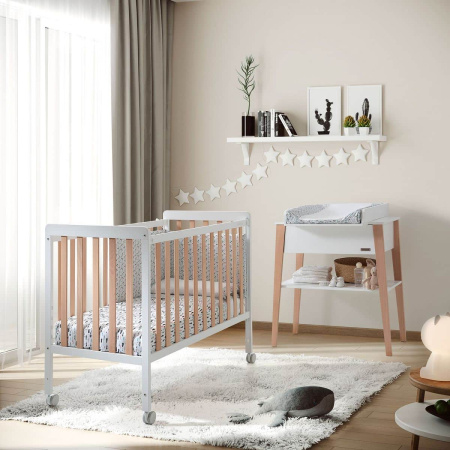 Micuna Кроватка 120*60 NORDIKA - White/Waterwood