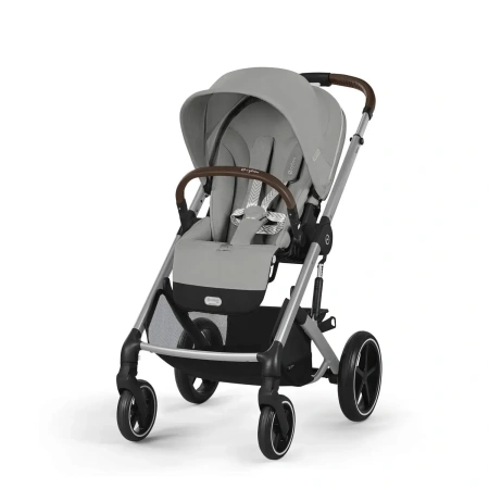 Cybex Детская коляска Balios S Lux SLV 3-в-1 c дождевиками Stone Grey
