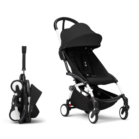 Stokke YOYO3 White Black белая рама и чёрный прогулочный блок