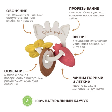 Прорезыватель Vulli Sophie la girafe Ring of Scents с ароматическими элементами