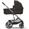 Cybex Детская коляска Balios S Lux TPE 2-в-1 c дождевиками Chocolate Brown