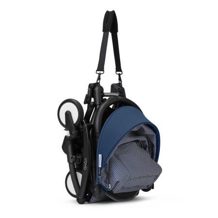 Stokke YOYO3 коляска универсальная 2в1 с мягкой люлькой Black/Air France
