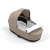 Cybex Детская коляска Priam IV Rosegold 2 в 1 Cozy Beige + спальный блок Lux Carry Cot
