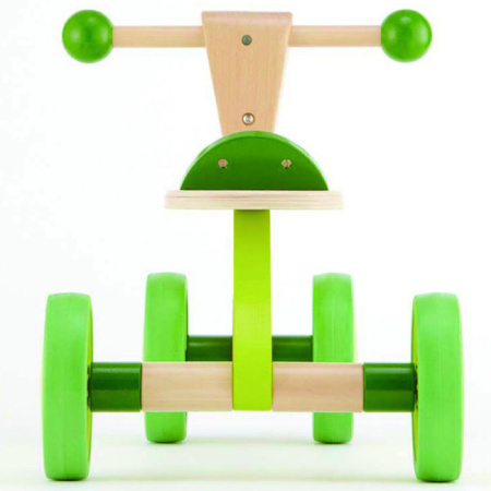 Hape Скутер 4-х колесный-каталка для детей Ралли, зеленый