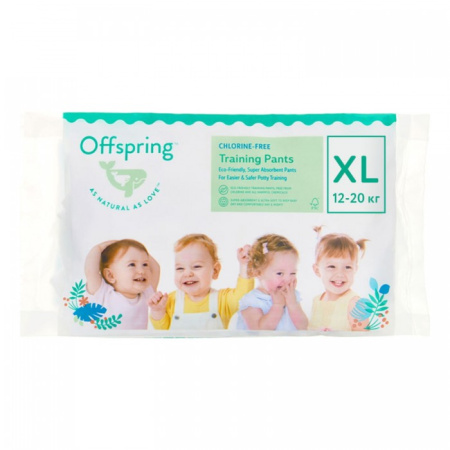 Offspring трусики-подгузники, Travel pack XL 12-20 кг. 3 шт. 3 расцветки