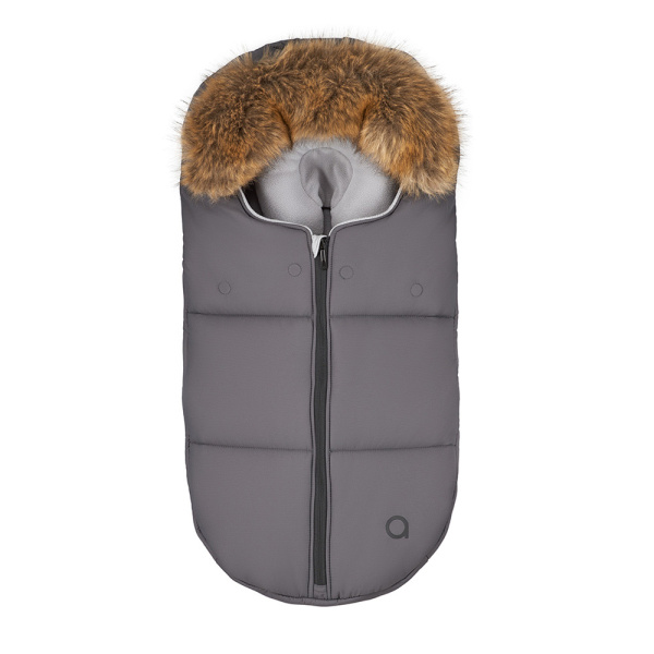 Anex Зимний конверт для люльки WOM 0+ Dark gray