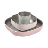 Beaba Набор из нержавеющей стали с покрытием из силикона для детей STAINLESS MEAL SET, coton candy