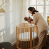 Овальная кроватка Stokke Sleepi Mini V3 из натурального бука